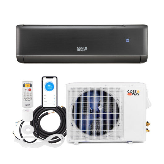 Energy Star Certified 22000 BTU 21 SEER2 208-230V Mini Split Air Conditioner and Heater Gray Wifi Enabled