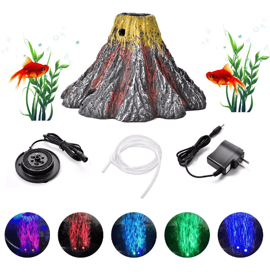 Magma Magic Resin Volcano For Aquariums by Dog Hugs Cat