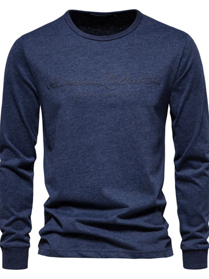 Men's Round Neck Letter Graphic T-Shirt