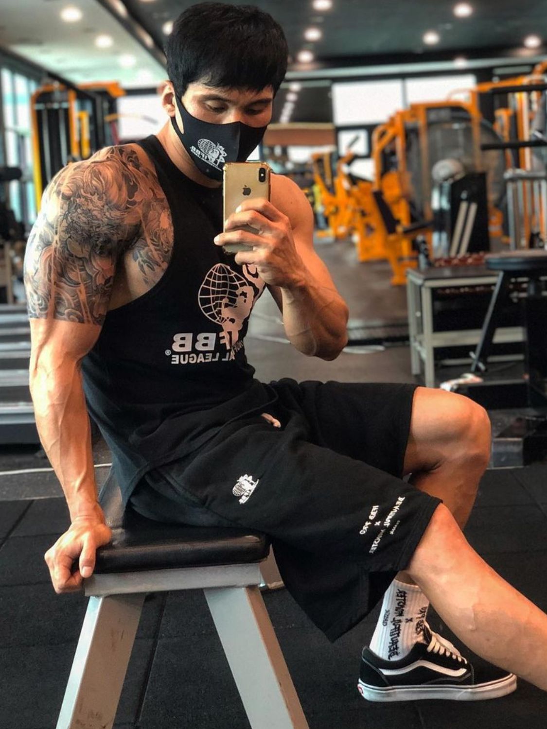 Men's Plus Size Graphic Drawstring Active Shorts