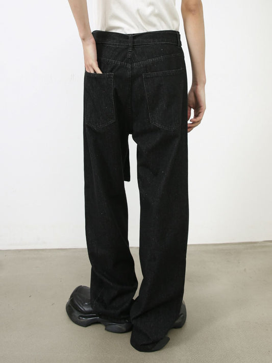 Men's Loose Fit Jeans with Pockets