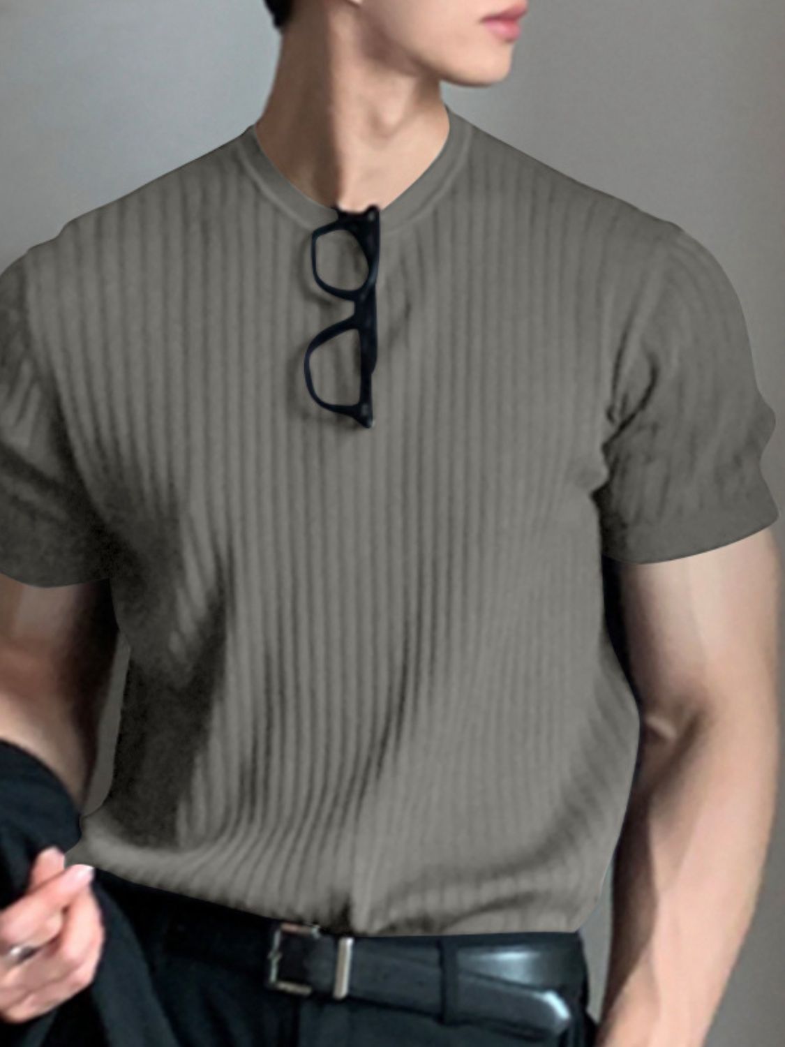 Men's Full Size Round Neck Short Sleeve T-Shirt Plus Size