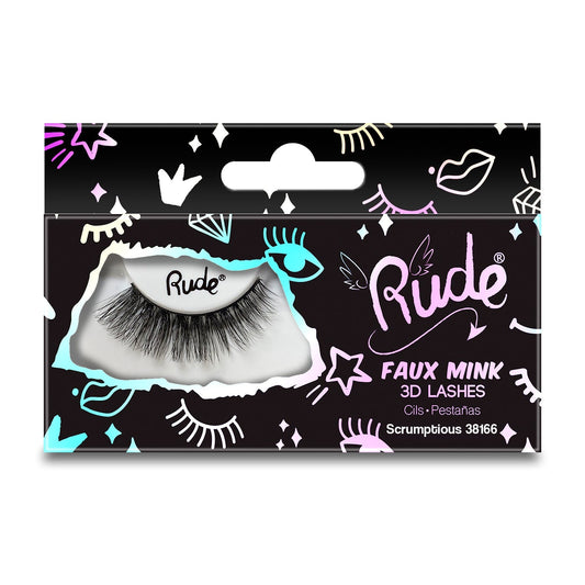 RUDE Essential Faux Mink 3D Lashes - Scrumptious