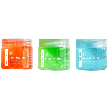 3 Pack Facial Therapy Gel Face Mask With Mask Applicator by Pursonic