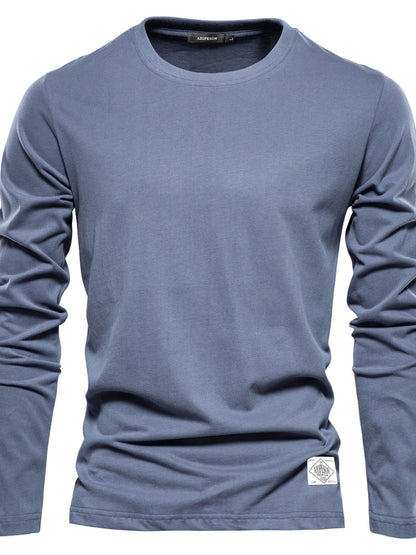 Men's Round Neck Long Sleeve T-Shirt