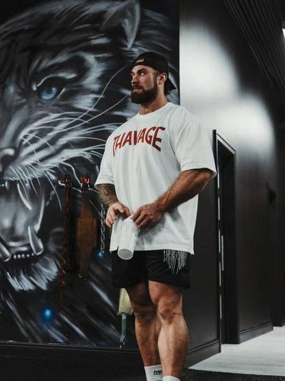 Men's Plus Size Round Neck Half Sleeve T-Shirt