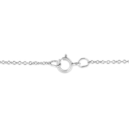 .925 Sterling Silver Prong-Set Diamond Accent Starfish 18" Pendant Necklace (I-J Color, I1-I2 Clarity) by Haus of Brilliance