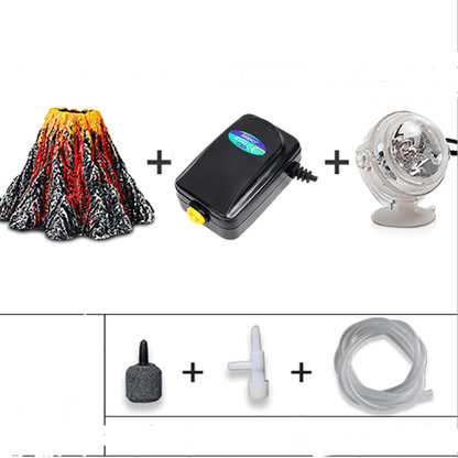 Magma Magic Resin Volcano For Aquariums by Dog Hugs Cat