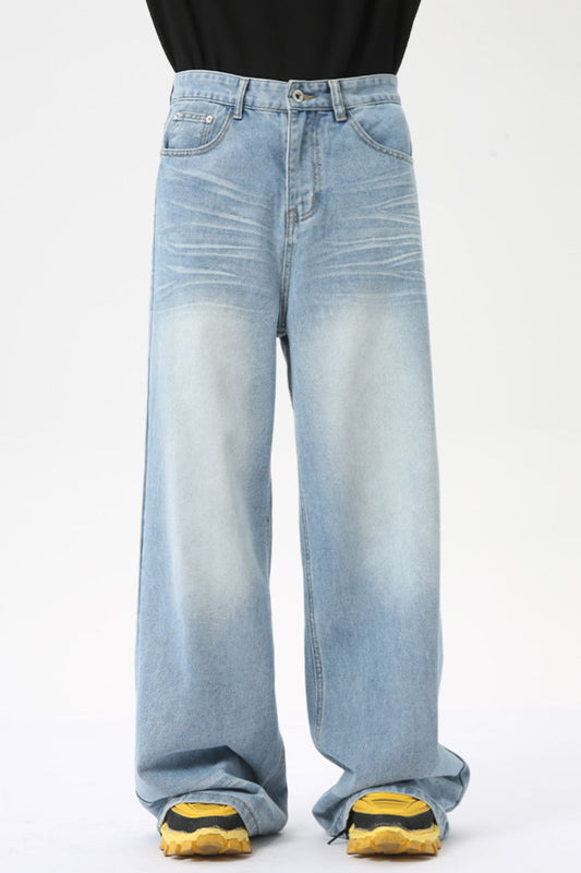Wide Leg Jeans with Pockets