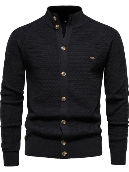 Men's Button Down Long Sleeve Cardigan