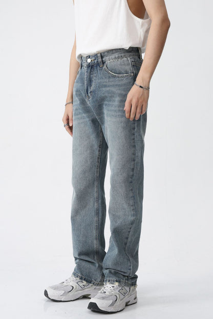 Mid Rise Men's Jeans with Pockets