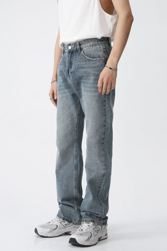 Mid Rise Men's Jeans with Pockets