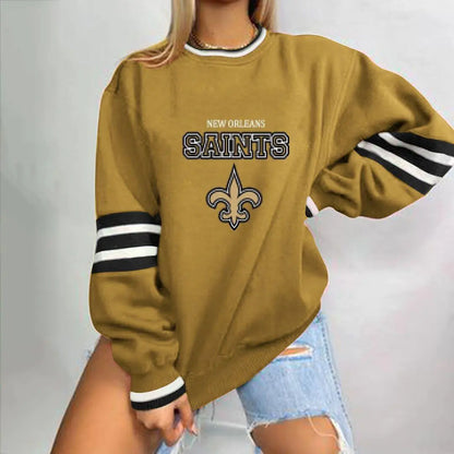 Loose-Fit NFL Graphic Long Sleeve Sweatshirt for Women