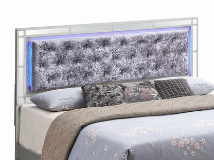 Madison - Upholstered Bed With LED by Couch.com