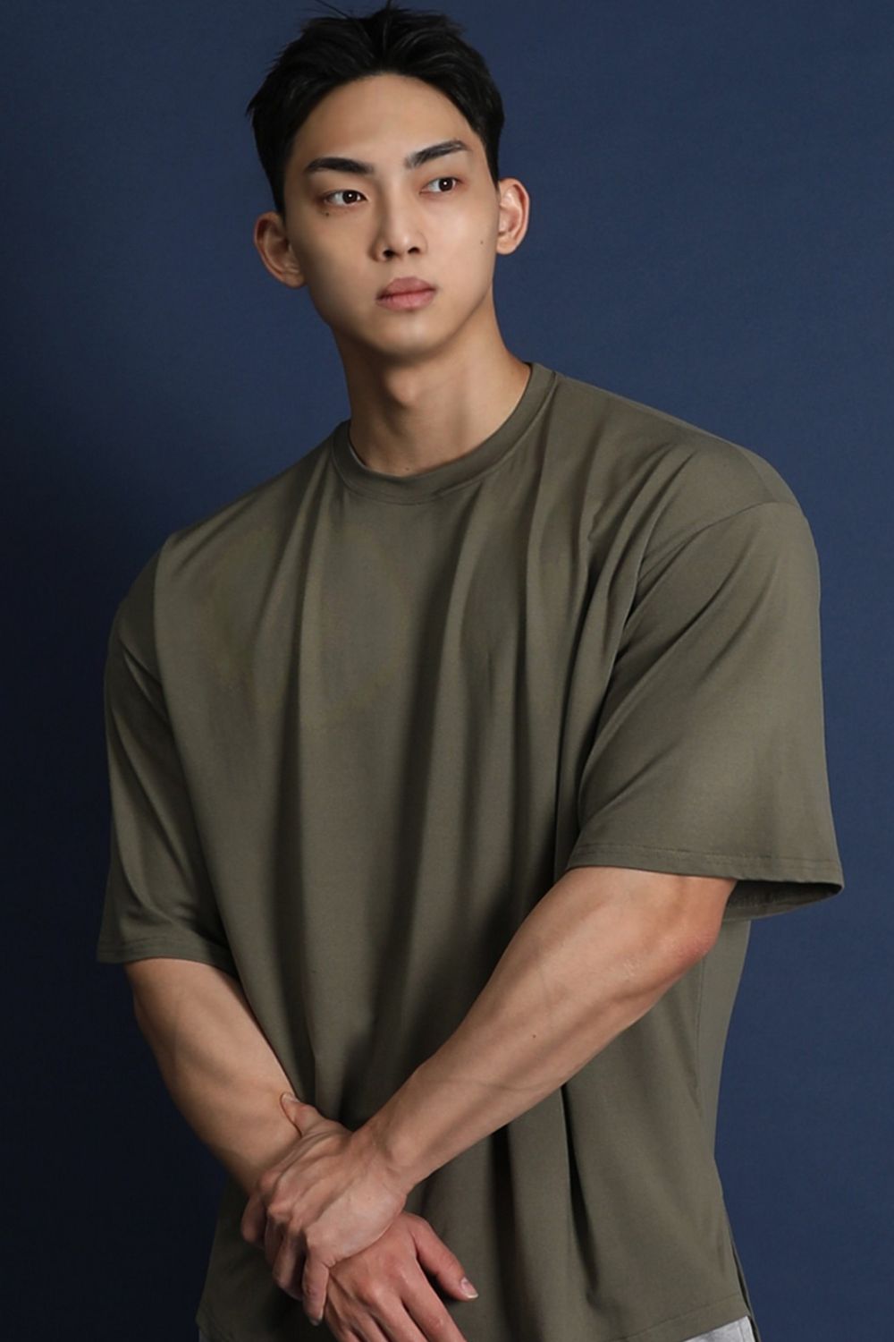 Men's Plus Size Round Neck Half Sleeve T-Shirt