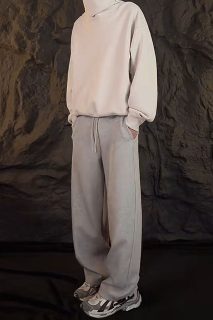 Men's Drawstring Straight-Leg Sweatpants