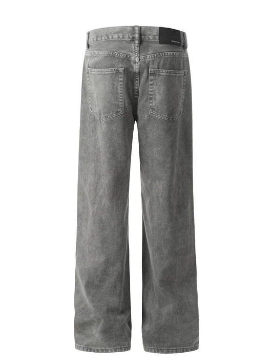 Men's Straight Leg Jeans with Pockets