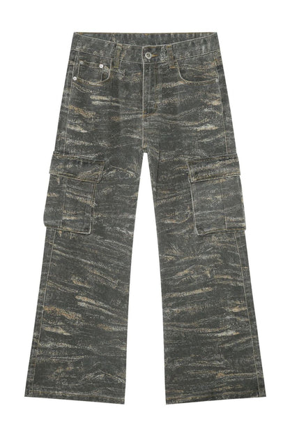 Men's Baggy Jeans with Cargo Pockets