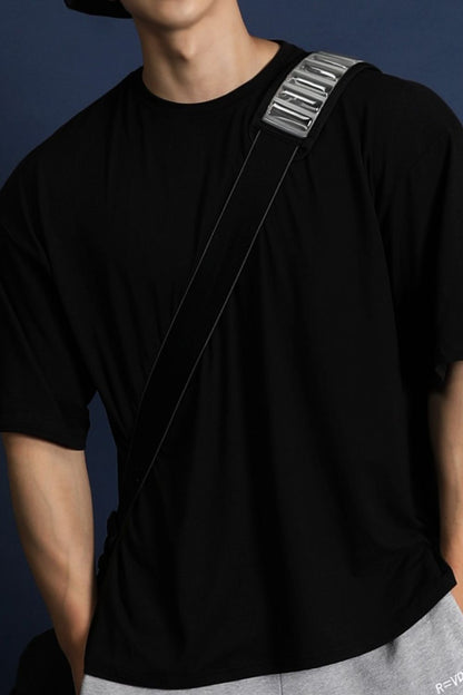 Men's Plus Size Round Neck Half Sleeve T-Shirt