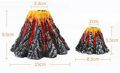Magma Magic Resin Volcano For Aquariums by Dog Hugs Cat