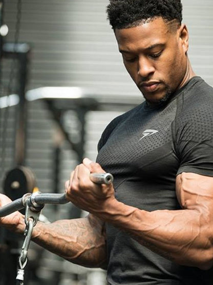 Men's Plus Size Round Neck Short Sleeve T-Shirt