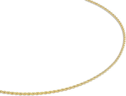 RMZ GOLD NYC 18K Gold Rope Chain Necklace - Made In Brazil