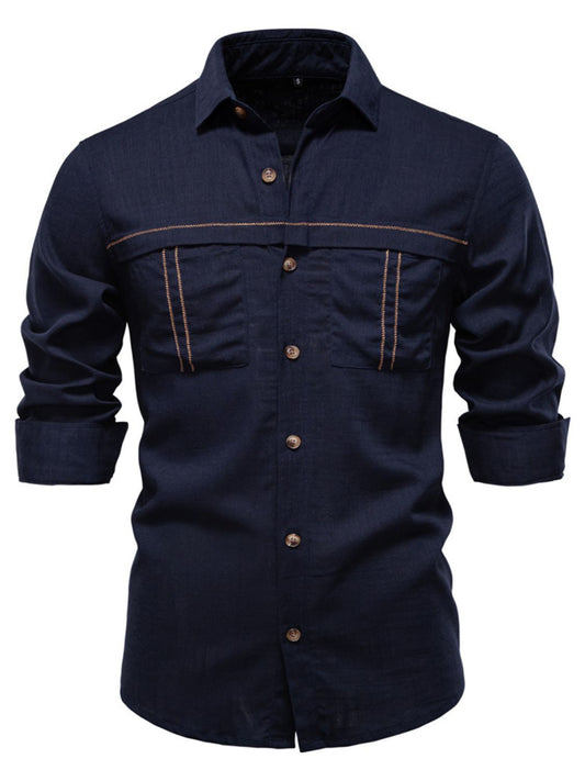 Men's Button Down Collared Neck Shirt