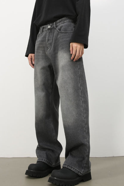 Men's Loose Fit Jeans with Pockets