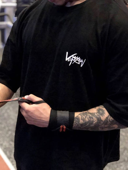 Men's Plus Size Round Neck Half Sleeve T-Shirt