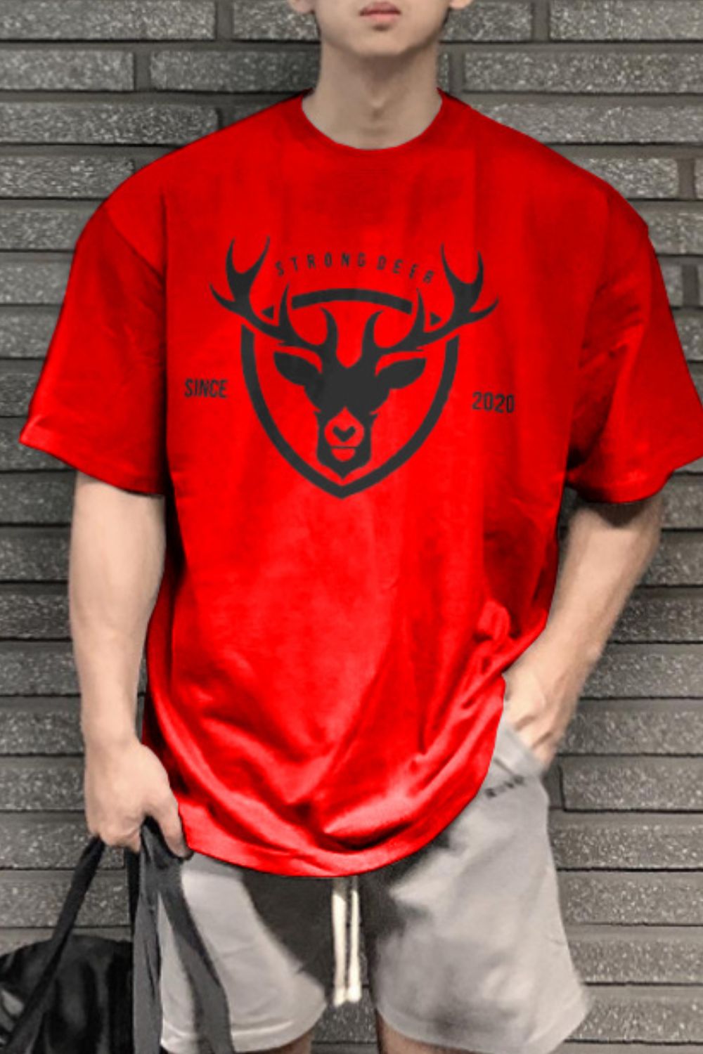 Men's Plus Size Graphic Round Neck Half Sleeve T-Shirt