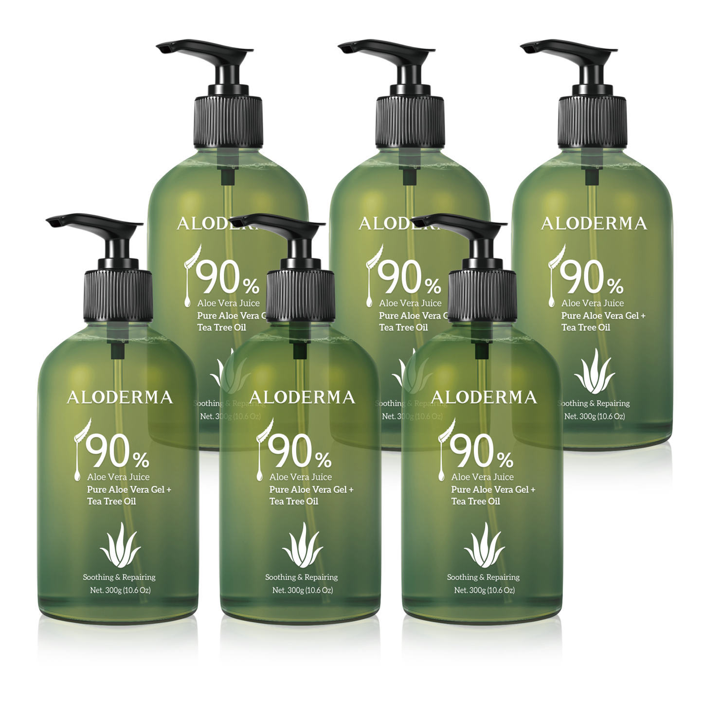 ALODERMA Pure Aloe Vera Gel + Tea Tree Oil by AloeCure