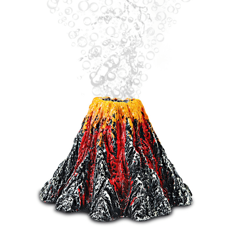 Magma Magic Resin Volcano For Aquariums by Dog Hugs Cat