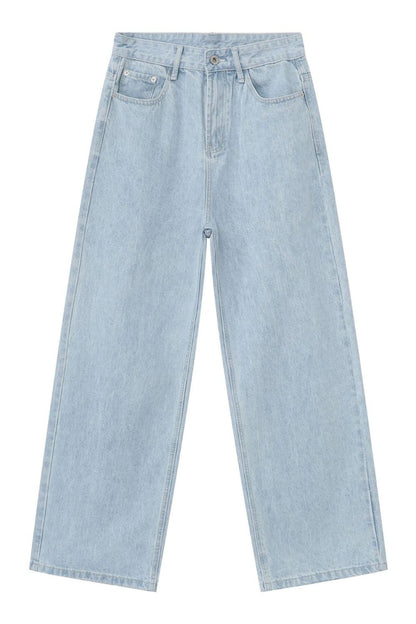 Men's Loose Fit Jeans with Pockets