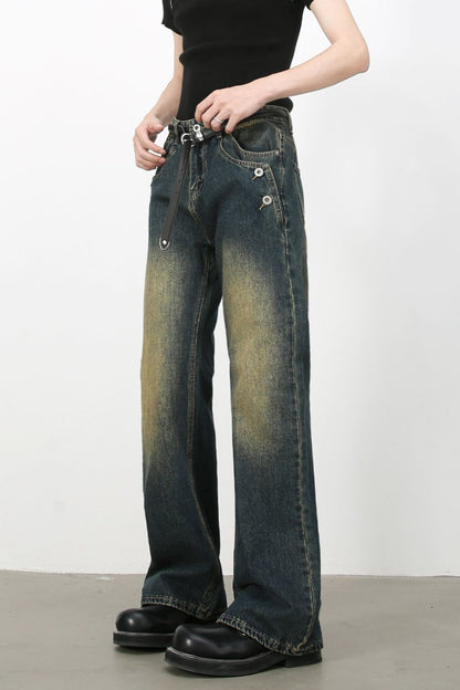 Men's Bootcut Jeans with Pockets