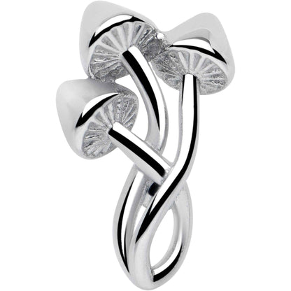 Trippy Mushroom Trio Barbell Tongue Ring