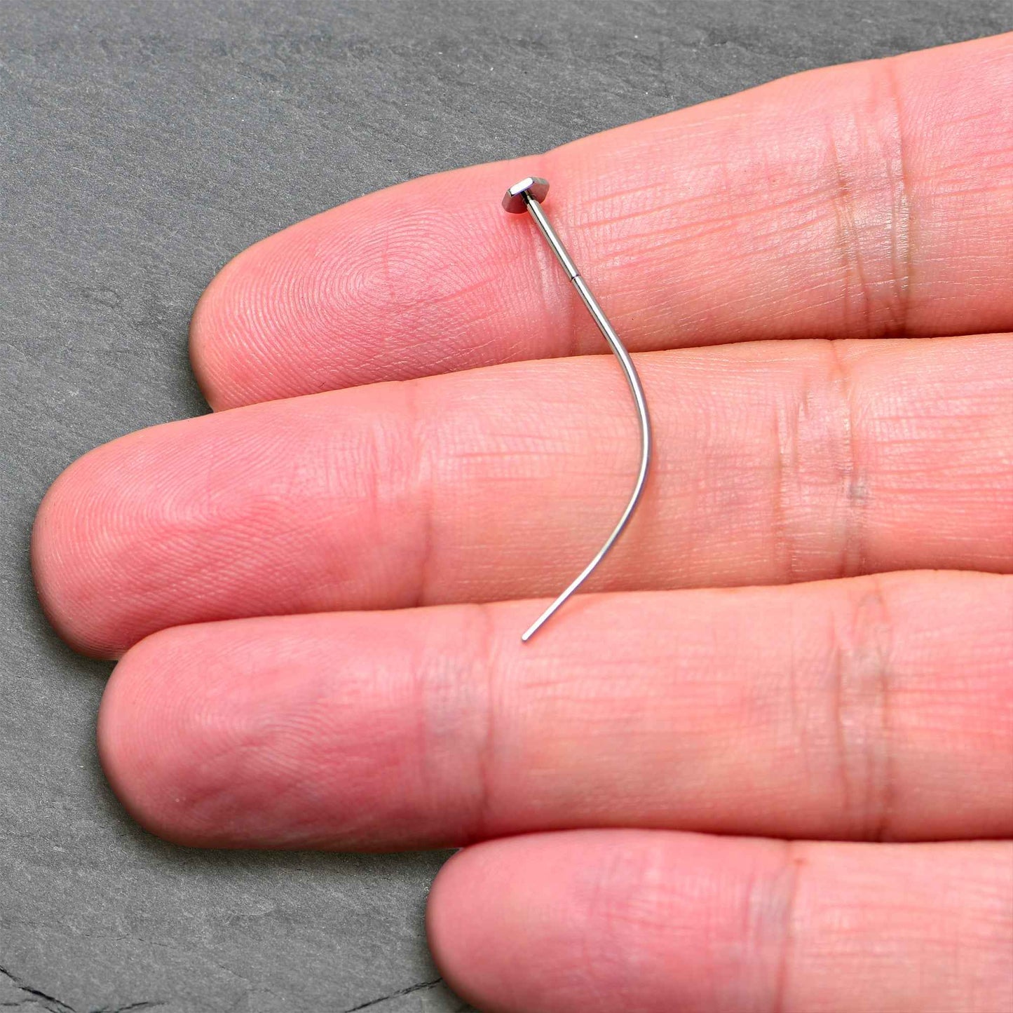 Stainless Steel Curved Insertion Tool, Threadless Insertion Pin Taper