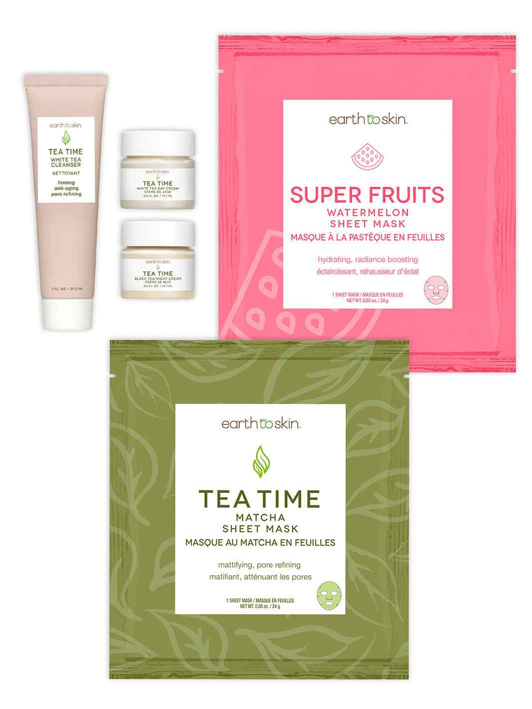 Soothing & Energizing Mask Set by EarthToSkin