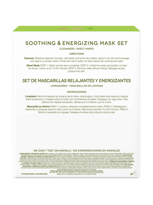 Soothing & Energizing Mask Set by EarthToSkin