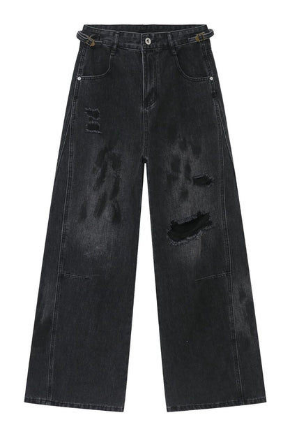 Men's Distressed Baggy Jeans