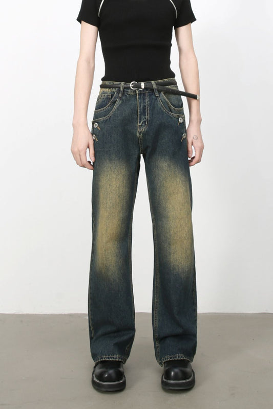 Men's Bootcut Jeans with Pockets