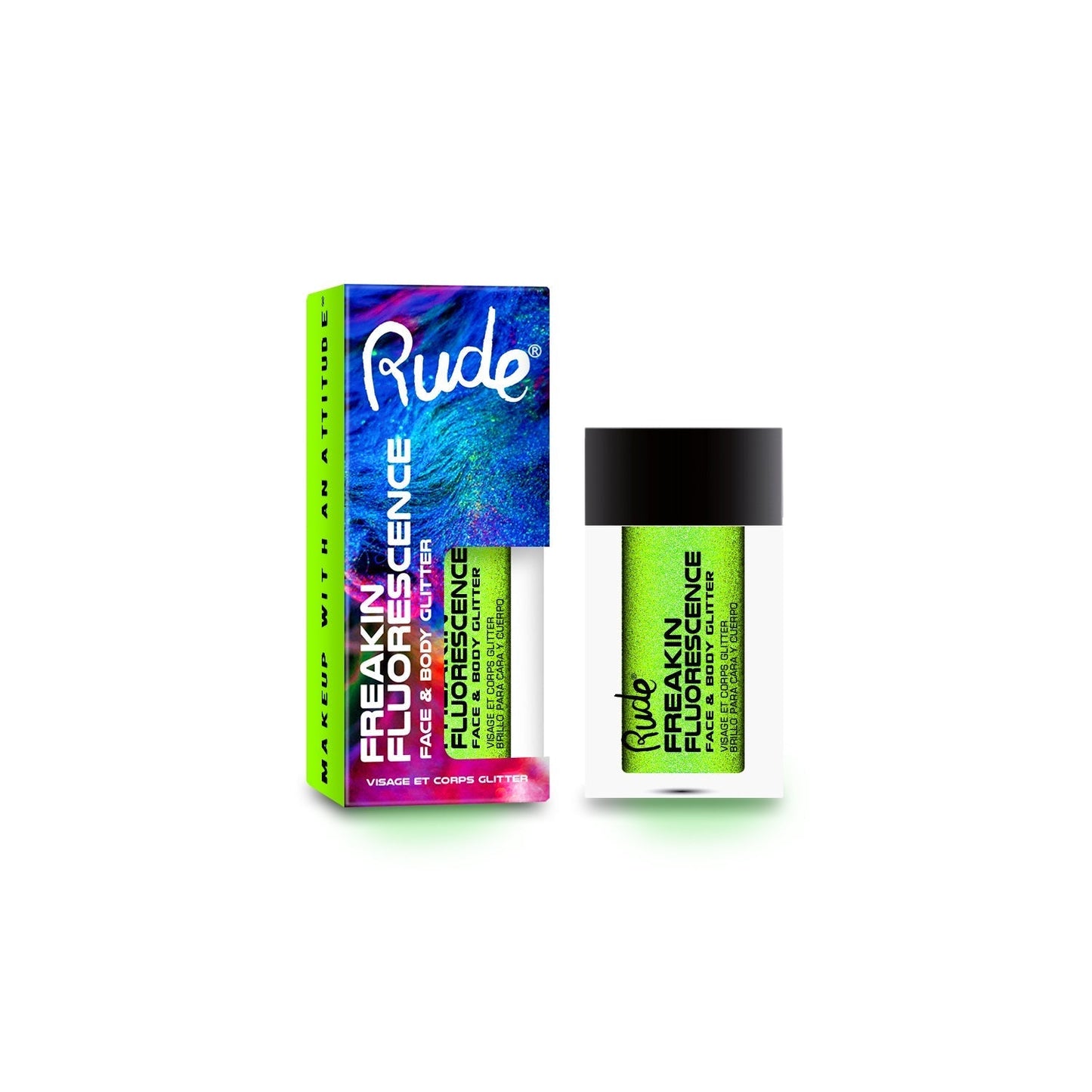 RUDE Freakin Fluorescence Face & Body Glitter by Avera Group