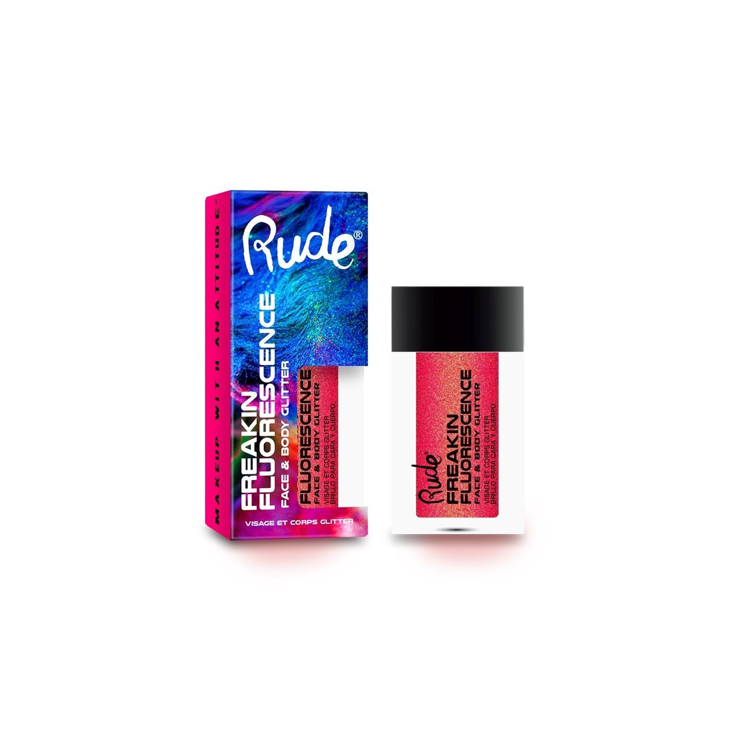 RUDE Freakin Fluorescence Face & Body Glitter by Avera Group