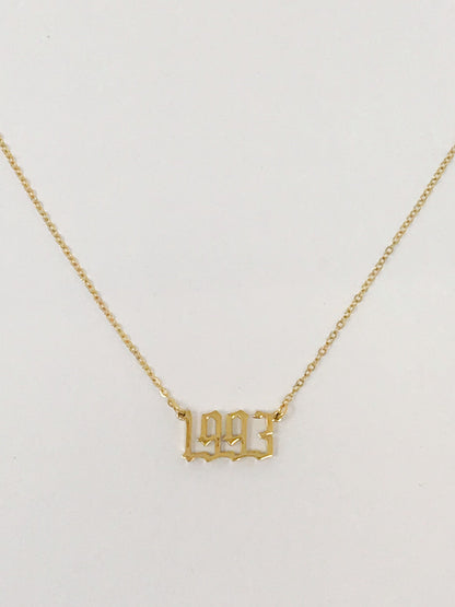 Birth Year Necklace by Ellisonyoung.com