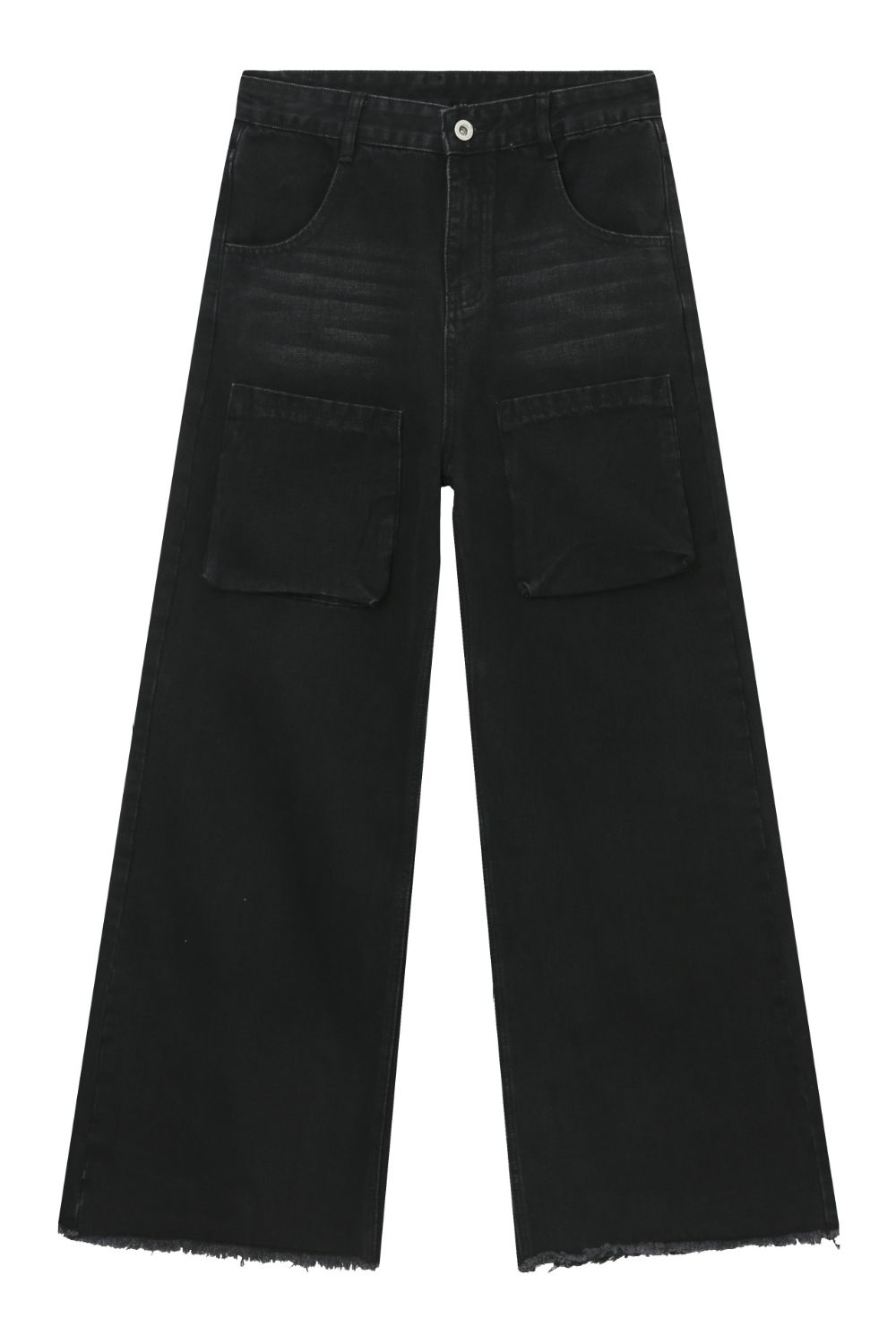 Men's Wide Leg Jeans with Pockets