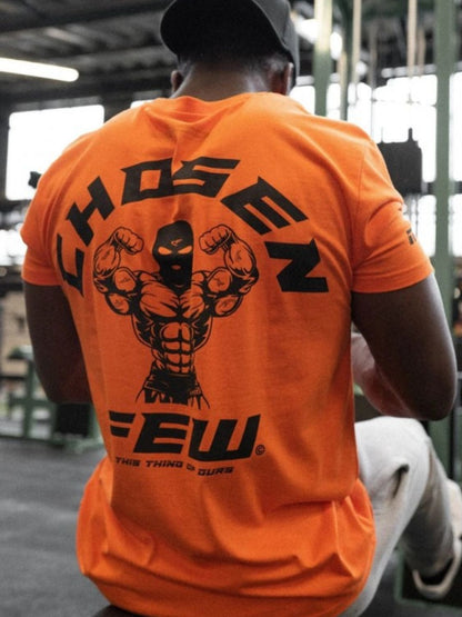 Men's Graphic Round Neck Short Sleeve T-Shirt