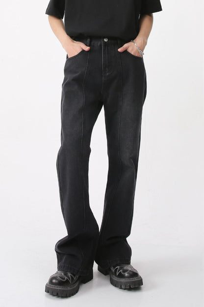 Casual Mid-Rise Elasticated Waistband Jeans