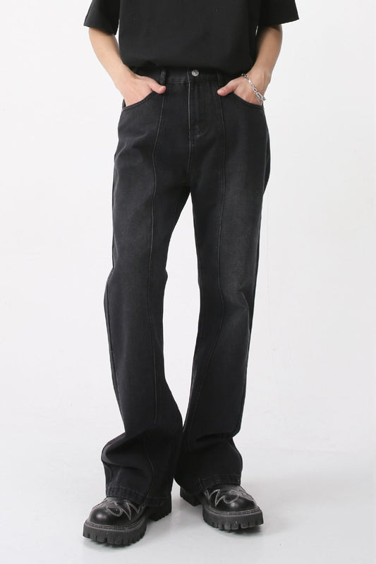 Casual Mid-Rise Elasticated Waistband Jeans