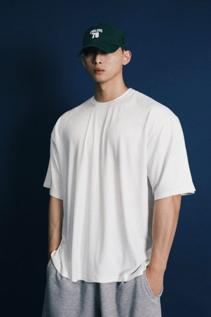 Men's Plus Size Round Neck Half Sleeve T-Shirt