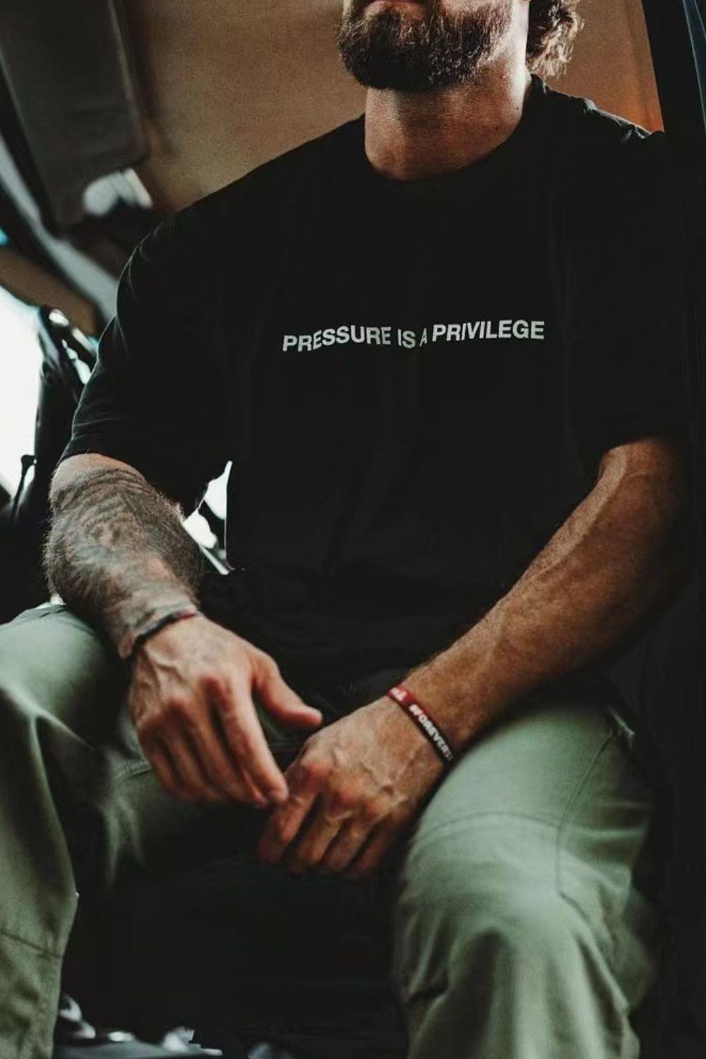 Men's Plus Size Letter Round Neck Short Sleeve T-Shirt