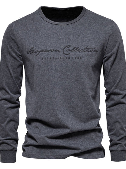 Men's Round Neck Letter Graphic T-Shirt